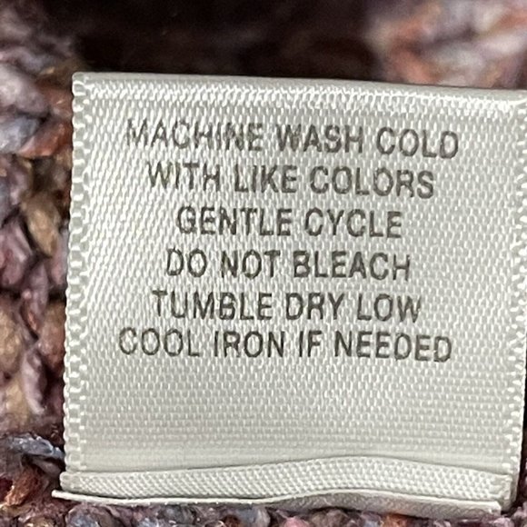 Dressbarn woman size 18/20 pink variegated asymmetric collar chunky sweater - Picture 6 of 7